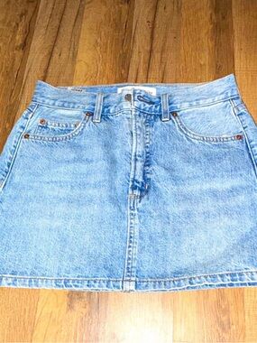 Denim Forum Light Blue Denim Mini Skirt